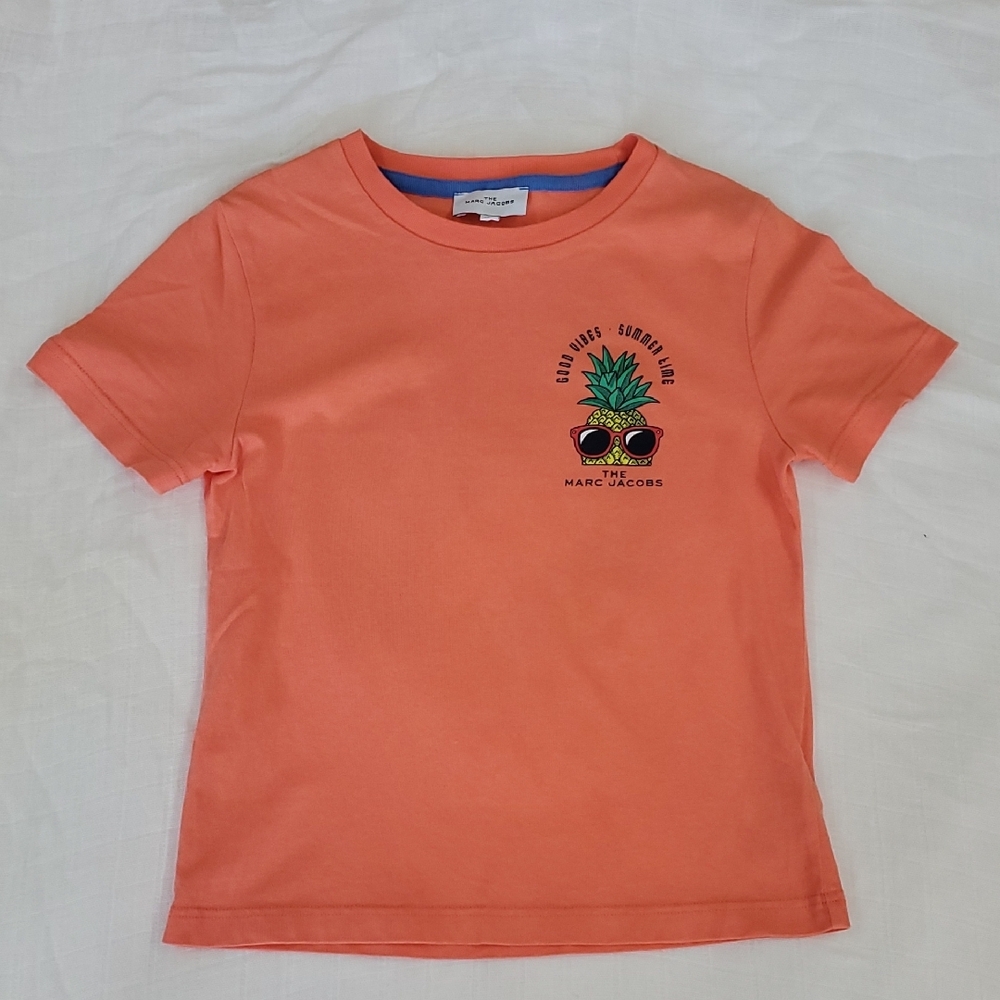 Marc Jacobs Kids Orange Graphic T-Shirt Size 8